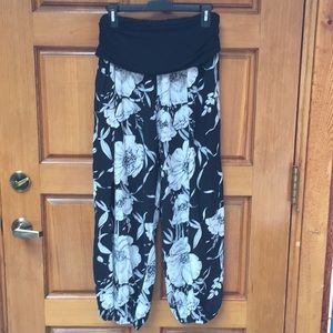 Elephant pants black and white